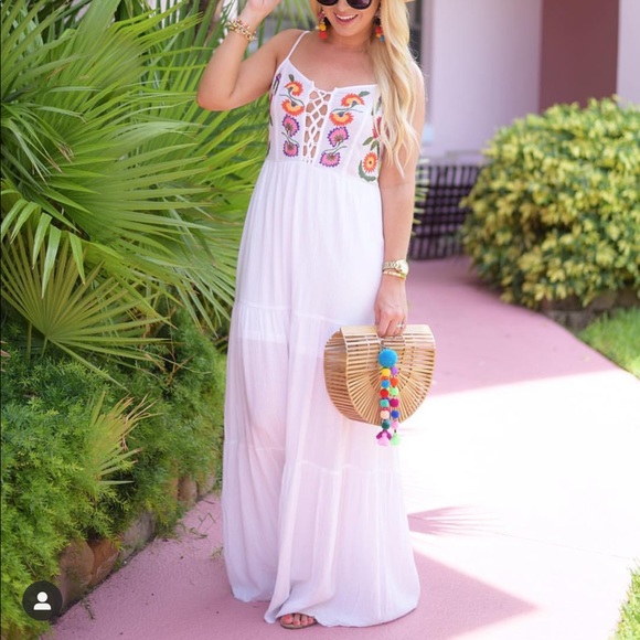 Red Dress Boutique Dresses & Skirts - Embroidery Maxi Dress